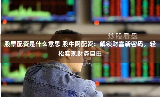 股票配资是什么意思 股牛网配资：解锁财富新密码，轻松实现财务自由