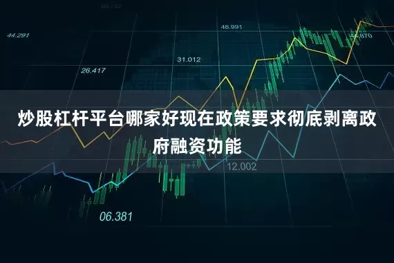 炒股杠杆平台哪家好现在政策要求彻底剥离政府融资功能
